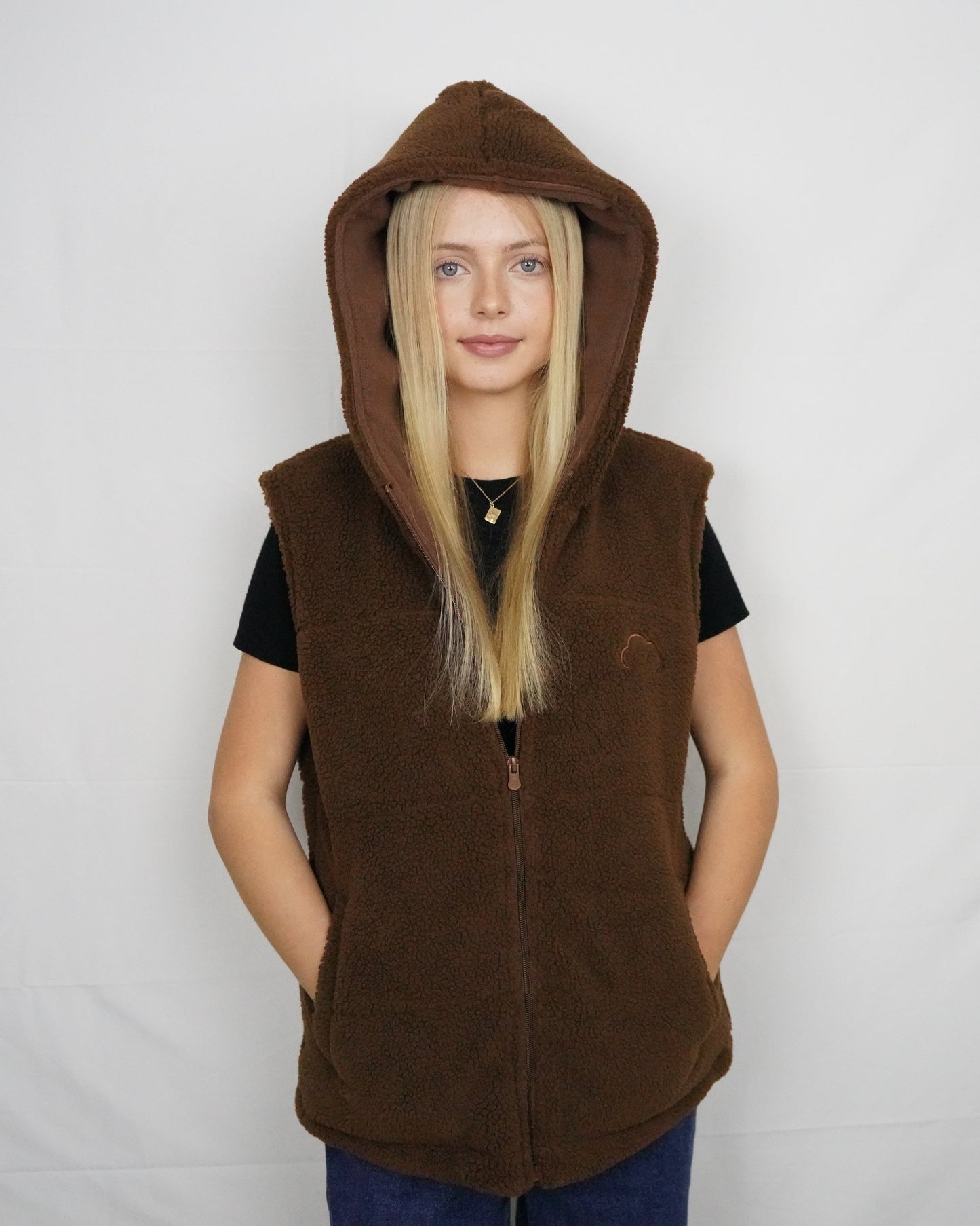 Premium Choc Brown Hooded Puffer Jacket