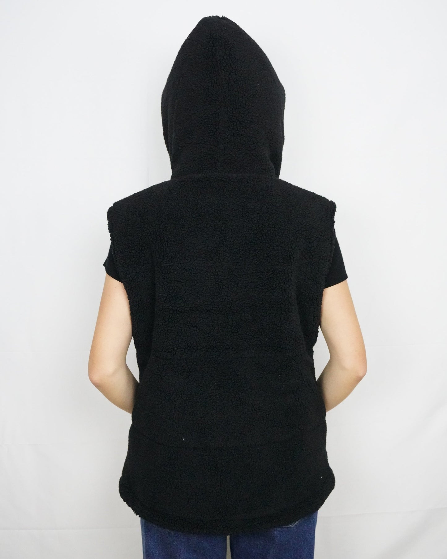 Premium Midnight Black Hooded Puffer Jacket