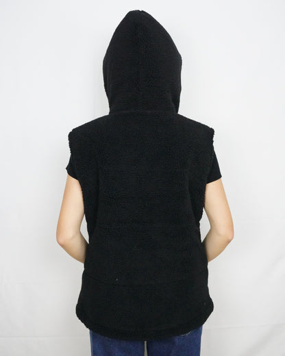 Premium Midnight Black Hooded Puffer Jacket