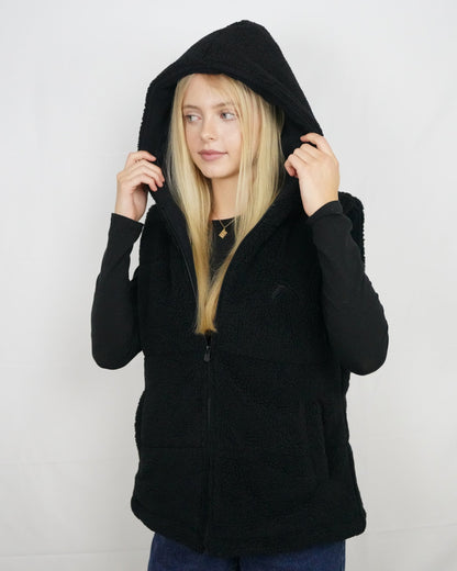 Premium Midnight Black Hooded Puffer Jacket