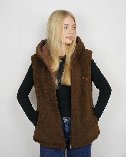 Premium Choc Brown Hooded Puffer Jacket
