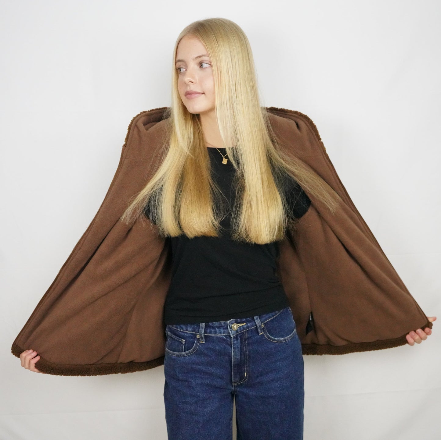 Premium Choc Brown Hooded Puffer Jacket
