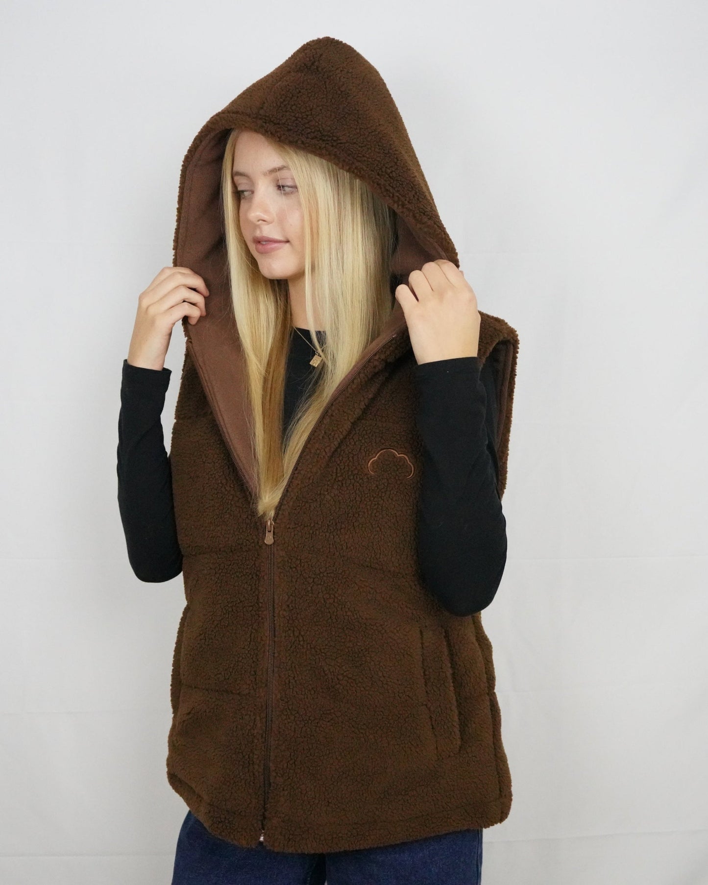 Premium Choc Brown Hooded Puffer Jacket
